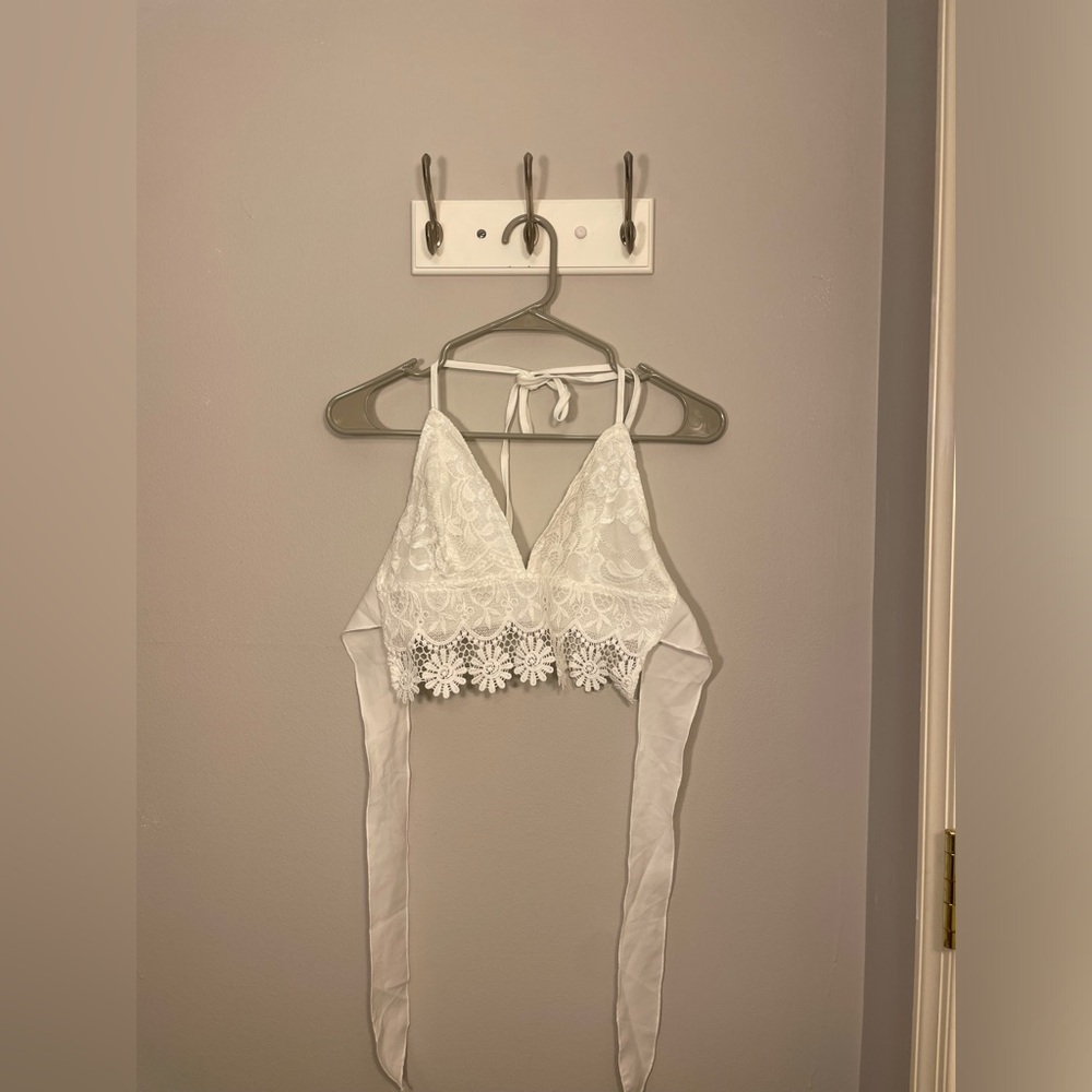 White Crop Top